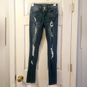 Distressed Blue Jeans size 3